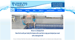 Desktop Screenshot of leisurepoolsupply.com